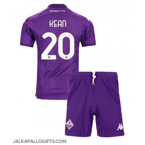 Fiorentina Moise Kean #20 Koti Peliasu Lasten 2024-25 Lyhythihainen (+ Lyhyet housut)